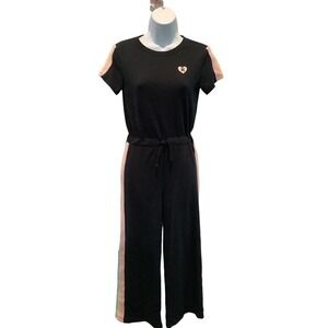 HURLEY GIRL’S JERSEY KNIT WIDE LEG DRAWSTRING WAIST  JUMPSUIT M TAG 10-12YRS